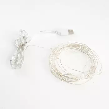Гирлянда линейная Feron CL575 48184 Роса, статичная, 5м USB 5000K