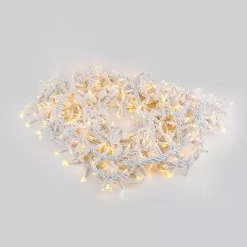 Гирлянда светодиодная IP65 Eurosvet 200-101 теплый белый с эффектом мерцания