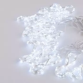 Гирлянда занавес "роса" белый Eurosvet 2*2,6М IP20 200-006