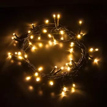 Гирлянда светодиодная Eurosvet 400-001 теплый белый