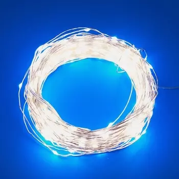 Гирлянда светодиодная Роса. 100м. светодиодов. Белый свет. Пульт ДУ в-к ULD-S10000-1000/DTA/RC IP44 Uniel ULD WHITE DEW