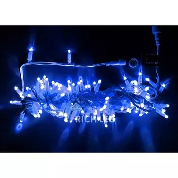 Гирлянда светодиодная синяя постоянного свечения 24B, LED, провод белый, IP65 Rich LED RL-S10C-24V-CW/B