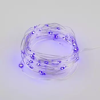 Гирлянда светодиодная ULD-S0500-050/SCB/2AA IP20 Uniel PURPLE DEW