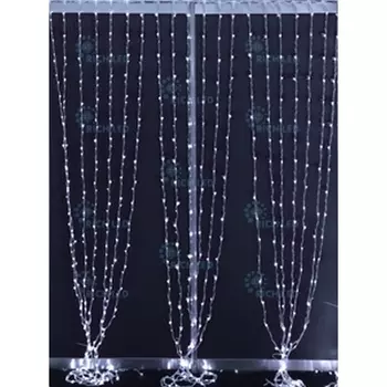 Гирлянда светодиодная Водопад синяя режимов свечения 220B, LED, провод прозрачный, IP54 Rich LED RL-WF2*3C3/2-585-T/B