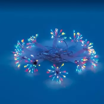 Гирлянда светодиодная Звезда. 2.5м. светодиодов. Разноцветный свет. ULD-S0250-200/STA IP44 STARBURST Uniel ULD MULTI