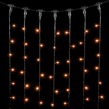 Гирлянда Занавес x м Желтый 220В, LED, Провод Черный ПВХ, IP54 Laitcom Занавесы PCL402-11-2Y