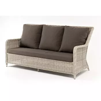 "Гляссе" диван трехместный из искусственного ротанга, цвет бежевый 4SIS арт.УТ-00006457