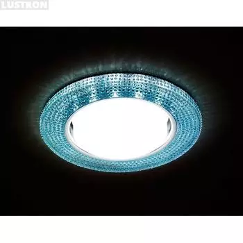 Голубой встраиваемый светильник G290 BL Ambrella Gx53+led