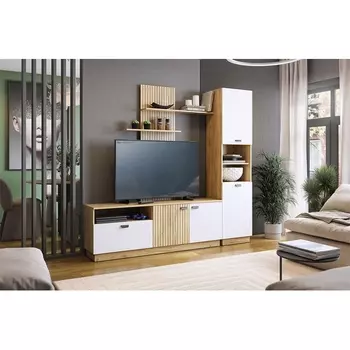 Гостиная "Моди К1", цвет дуб крафт золотой/белое дерево Mebelson (арт.MGM-K1МОДИ.2563)