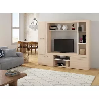 Готовая гостиная Огюст 3 (Огюст 3 дуб сонома / белый) Woodville арт.490790