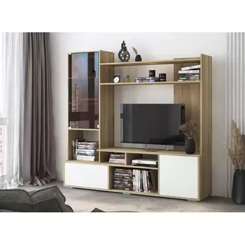 Готовая гостиная Woodville Брия сонома / белый 540625