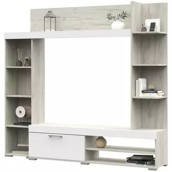 Готовая гостиная Woodville Касэль софт вайт / дуб крафт белый 547795