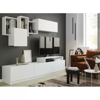 Готовая гостиная Woodville Мадера белый 497483