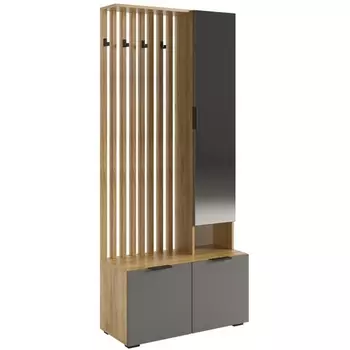 Готовая прихожая Woodville Бери дуб крафт золотой / графит 551888