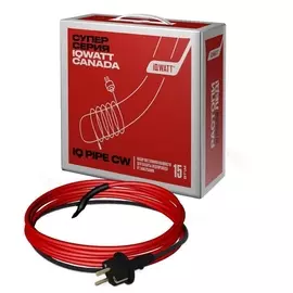 Готовый комплект постоянной мощности для защиты трубопровода от замерзания IQWatt IQ PIPE CW 6 м (IQWatt)