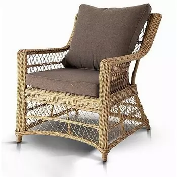 "Гранд Латте" кресло из искусственного ротанга, цвет соломенный 4SIS арт.УТ-00000502