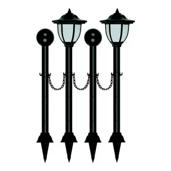 Грунтовый светильник светодиодный на солнечных батареях USL-S-181/PT720 LANTERN SET02 IP44 (Uniel)