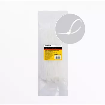 Хомут 3,6x200мм белый 100 шт. Stekker 32777