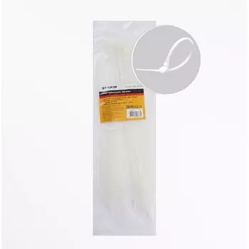 Хомут 3,6x300мм белый 100 шт. Stekker 32781