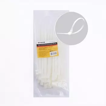 Хомут многоразовый 5x200мм белый 100 шт. Stekker 39082