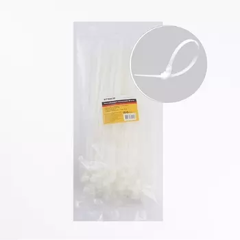 Хомут многоразовый 8x300мм белый 100 шт. Stekker 39084