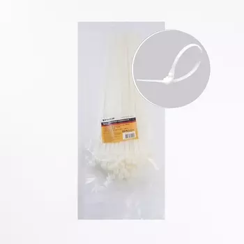 Хомут многоразовый 8x400мм белый 100 шт. Stekker 39085