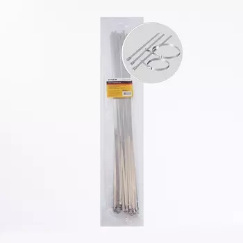 Хомут стальной 4,6х500мм серый 25 шт. Stekker 32799