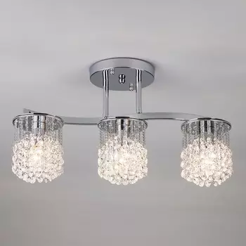 Хрустальная люстра 3222/3 хром Strotskis (Eurosvet)