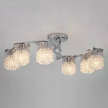 Хрустальная люстра 3222/6 хром Strotskis (Eurosvet)