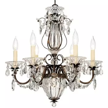 Хрустальная люстра Schonbek Bagatelle 1246-76 подсвечник с подвесками