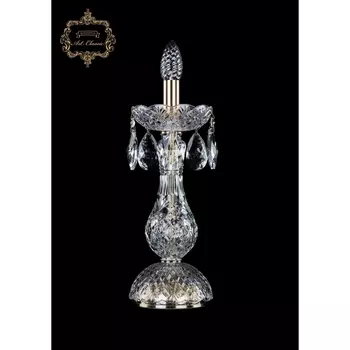Хрустальная настольная лампа с подвесками Art Classic Универсальная 12.00.1-34.Br.Sp подсвечник