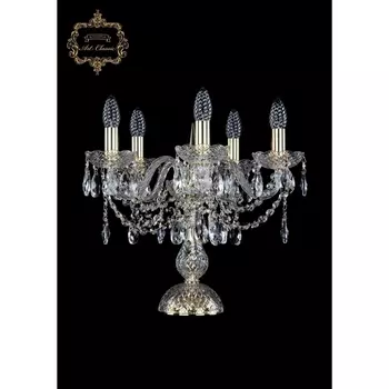 Хрустальная настольная лампа с подвесками Art Classic 45271 12.12.5.141-37.Gd.Sp подсвечник