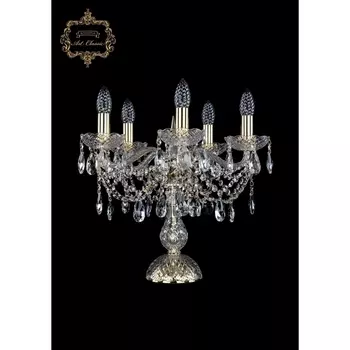Хрустальная настольная лампа с подвесками Art Classic 44501 12.21.5.141-37.Gd.Sp подсвечник