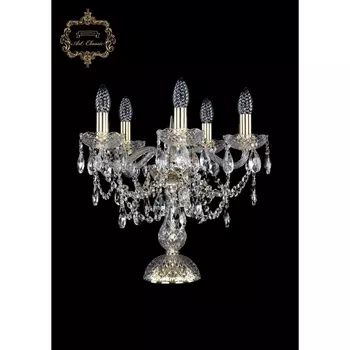 Хрустальная настольная лампа с подвесками Art Classic 45962 12.25.5.141-37.Gd.Sp подсвечник