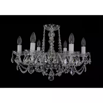 Хрустальная подвесная люстра Bohemia 1402 1402/6/195/Ni/Leafs