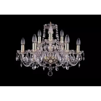 Хрустальная подвесная люстра Bohemia 1402 1402/6+3/195/G подсвечник