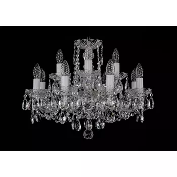 Хрустальная подвесная люстра Bohemia 1402 1402/8+4/195/Ni