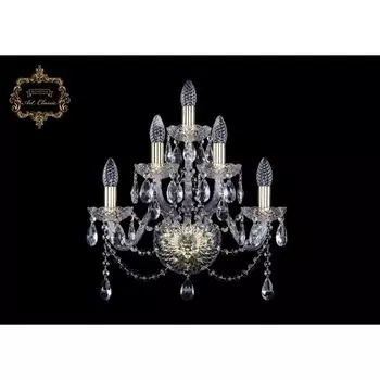Хрустальное бра Art Classic 45271 10.12.2+2+1.165.Gd.Sp подсвечник