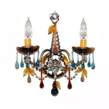Хрустальное бра 1422-51 ML Schonbek Rose подсвечник с подвесками