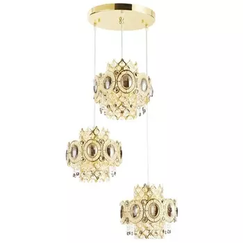 Хрустальный каскадный подвесной светильник 396-306-03 (Velante)