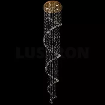 Хрустальный каскадный подвесной светильник Kaskad Chiaro Каскад 384011306