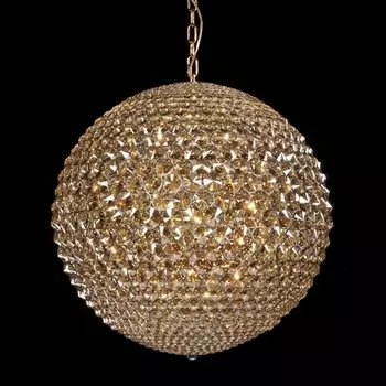Хрустальный подвесной светильник MD103204-9A Gold/smoke Illuminati Corso grey в форме шара