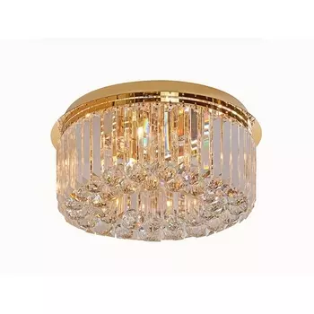 Хрустальный потолочный светильник круглый Newport 8400 8400/60 PL gold