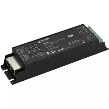 INTELLIGENT ARLIGHT Декодер SMART-DMX512-304-83-RDM-SUF Black (12-48V, 4x8A, RJ-45) (IARL, IP20 Металл, 5 лет) 028444(1) Arlight