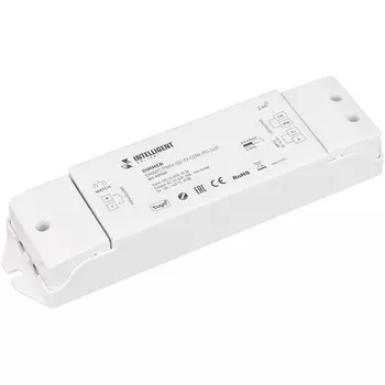 INTELLIGENT ARLIGHT Диммер SMART-PWM-102-72-CDW-PD-SUF (12-36V, 2x5A, ZB, 2.4G) (IARL, IP20 Пластик, 5 лет) 037341 Arlight