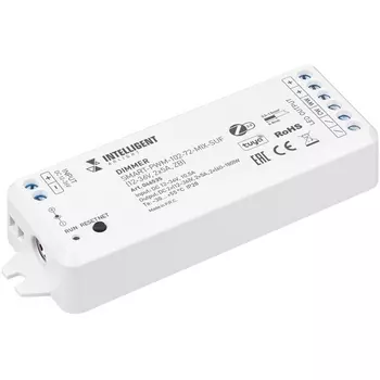 INTELLIGENT ARLIGHT Диммер SMART-PWM-102-72-MIX-SUF (12-36V, 2x5A, ZB) (IARL, Пластик) 046535 Arlight
