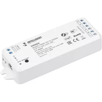 INTELLIGENT ARLIGHT Диммер SMART-PWM-102-72-RGBW-SUF (12-24V, 4x3A, ZB) (IARL, Пластик) 046537 Arlight