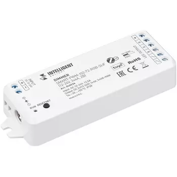 INTELLIGENT ARLIGHT Диммер SMART-PWM-102-72-RGB-SUF (12-24V, 3x4A, ZB) (IARL, Пластик) 046536 Arlight