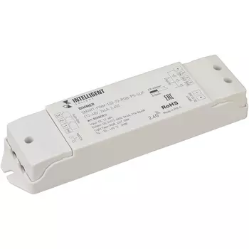 INTELLIGENT ARLIGHT Диммер SMART-PWM-103-72-RGB-PS-SUF Grey (12-48V, 3x6A, 2.4G) (IARL, IP20 Пластик, 5 лет) 023023(1) Arlight