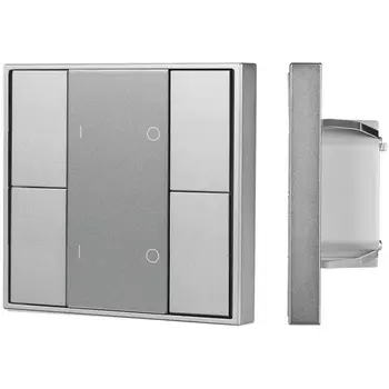 INTELLIGENT ARLIGHT Кнопочная панель DALI-201-23-2G-DIM-DT6-IN Silver (BUS, Frame) (IARL, IP20 Металл, 3 года) 048183 Arlight